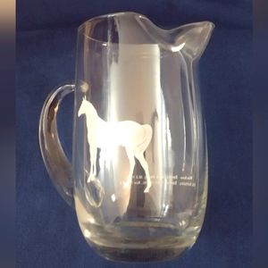 Vintage glass White Horse Blended Scotch Whiskey advertising picture